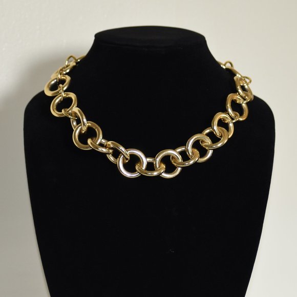 JCrew Gold Chain Statement Necklace | Brand New Condition - Picture 1 of 5
